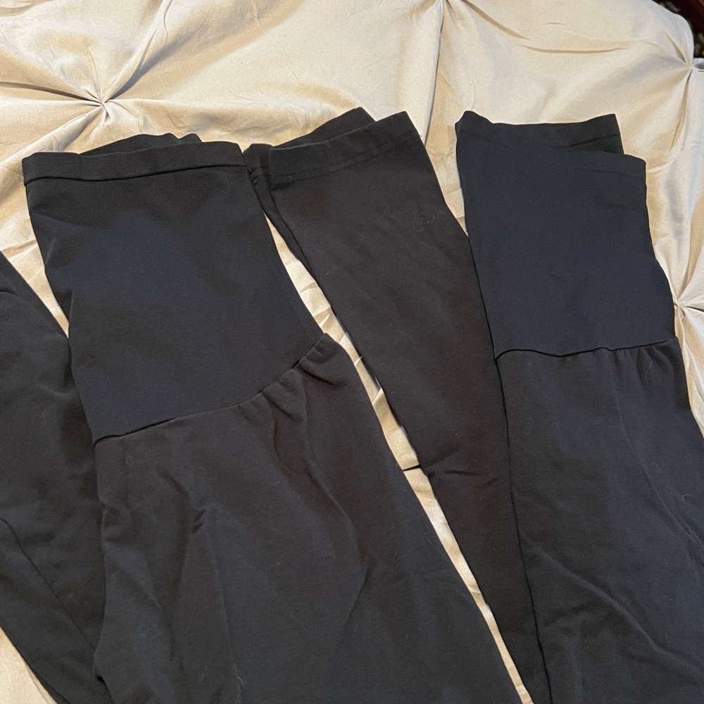 Emma’s Expression Black Maternity Bundle 2 Pairs Of Leggings - Picture 4 of 9